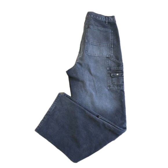 ELWOOD Industry Pant Size 32 Carpenter Utility Denim Jeans Black - Picture 13 of 13